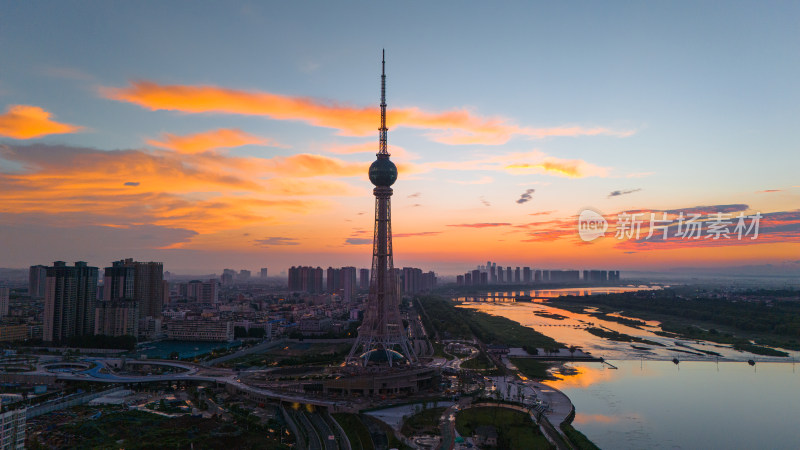 洛阳洛河中原明珠塔城市地标