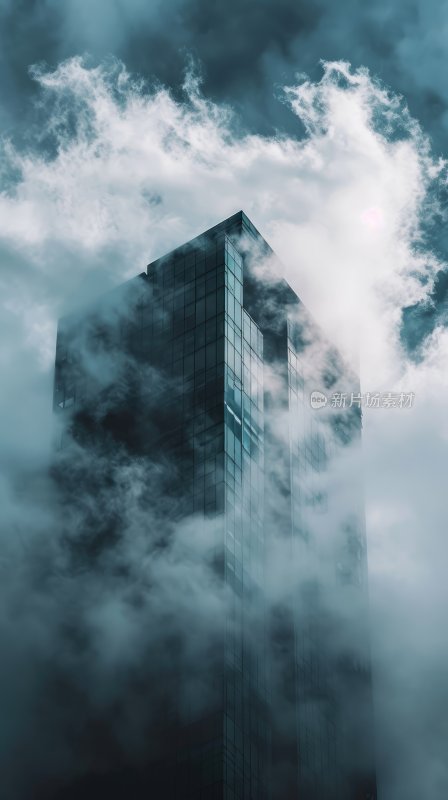 城市高空云端云海