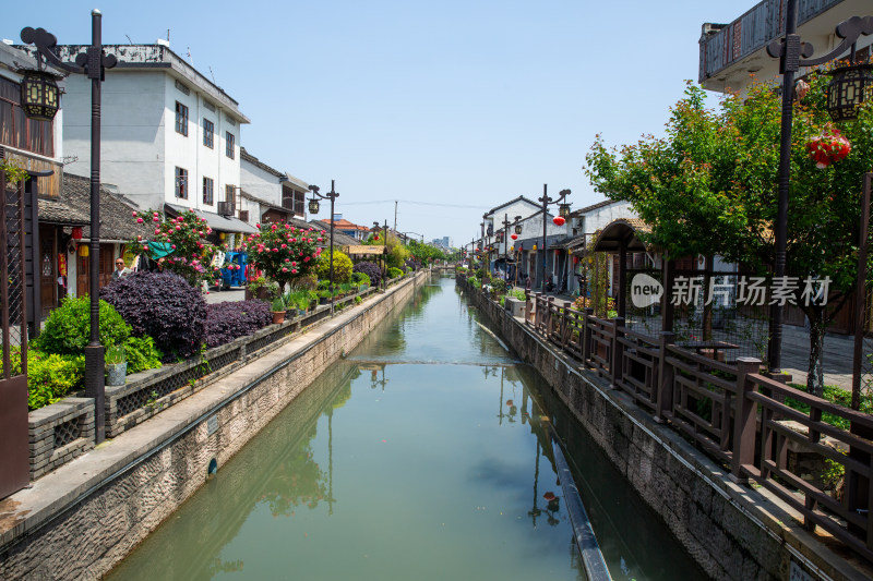 绍兴柯桥区渚镇花溪老街风景