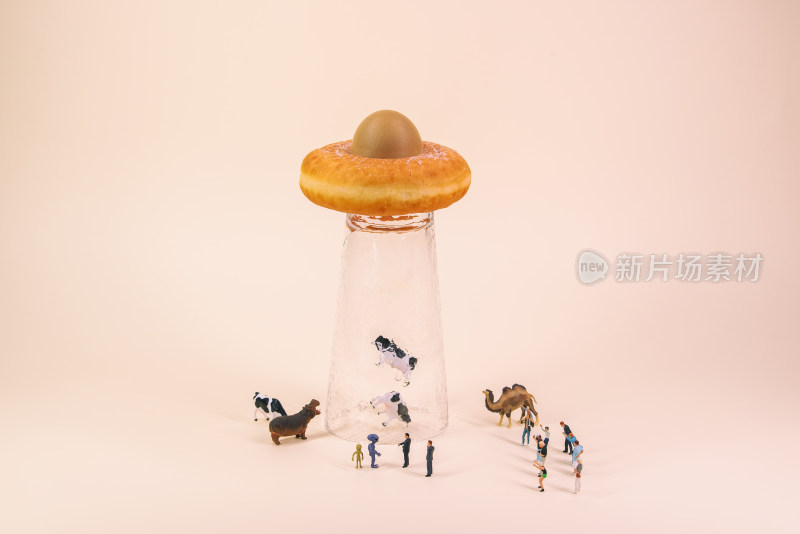 微缩模型创意-甜甜圈外星飞船