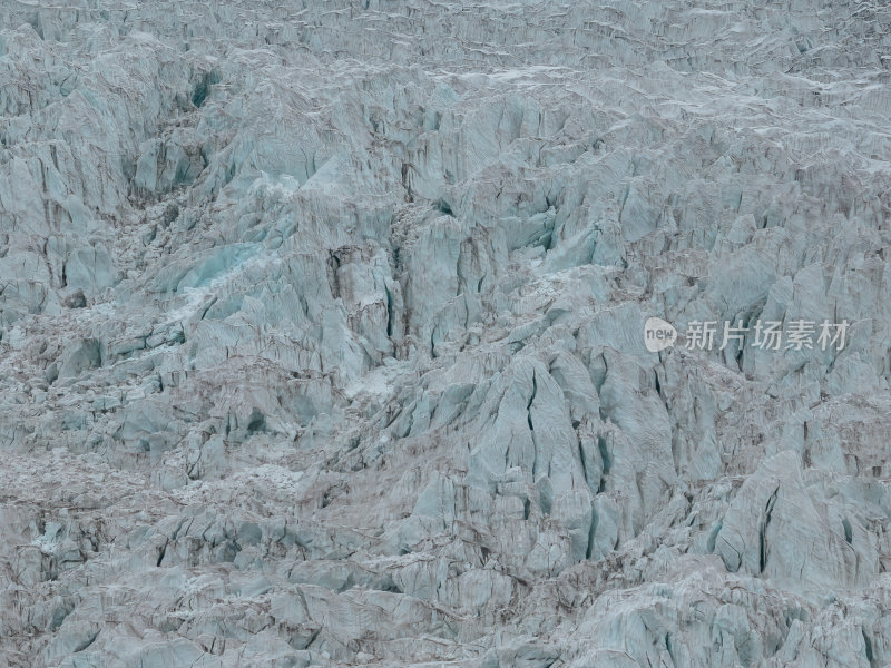 西藏那曲地区布加雪山冰川冰湖高空航拍