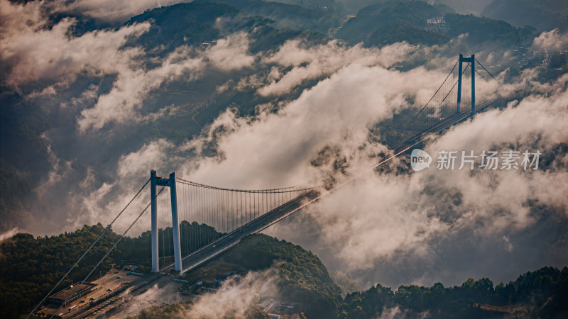 超级工程龙江大桥全景