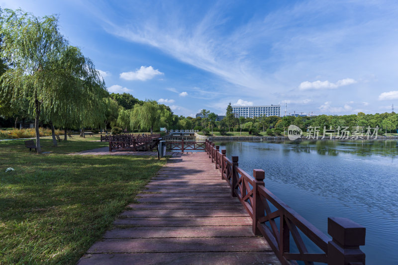 武汉蔡甸汤湖公园生态园林风景