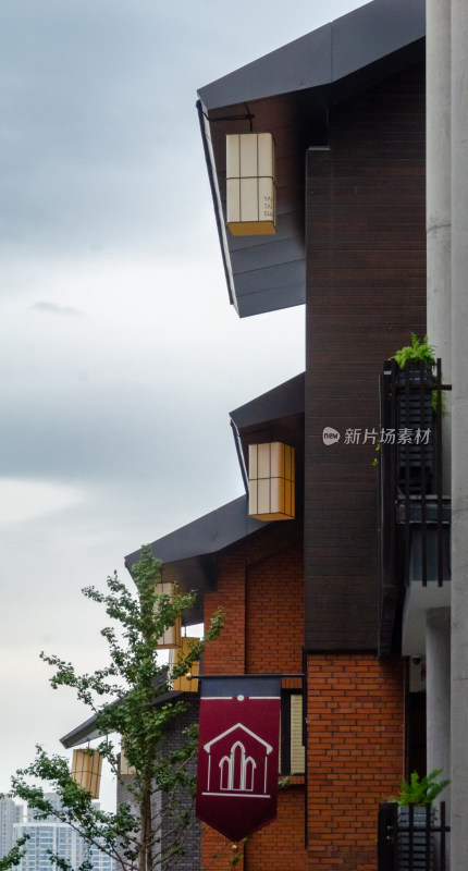 福州仓山区烟台山公园阴雨天