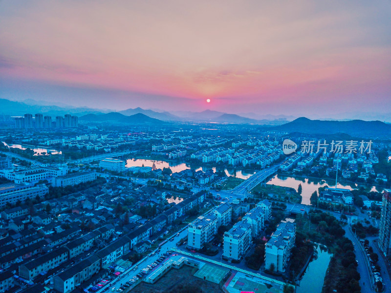 浙江绍兴城市风光