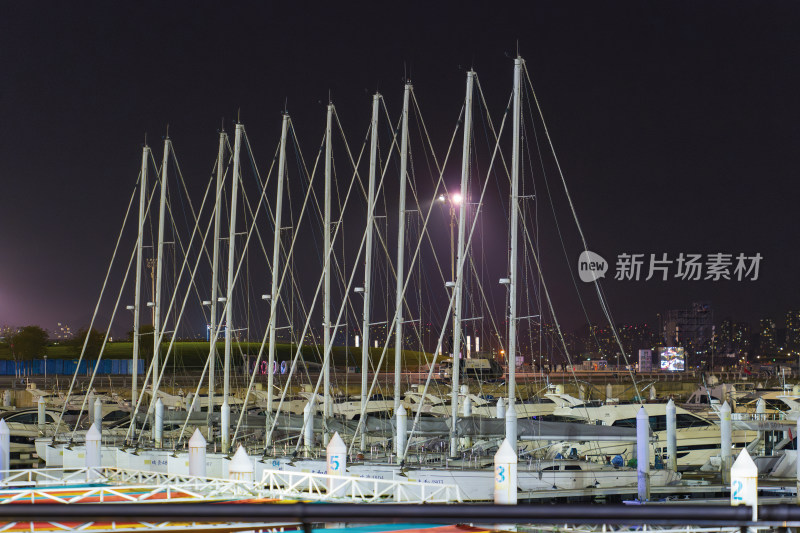 大连东港码头夜景