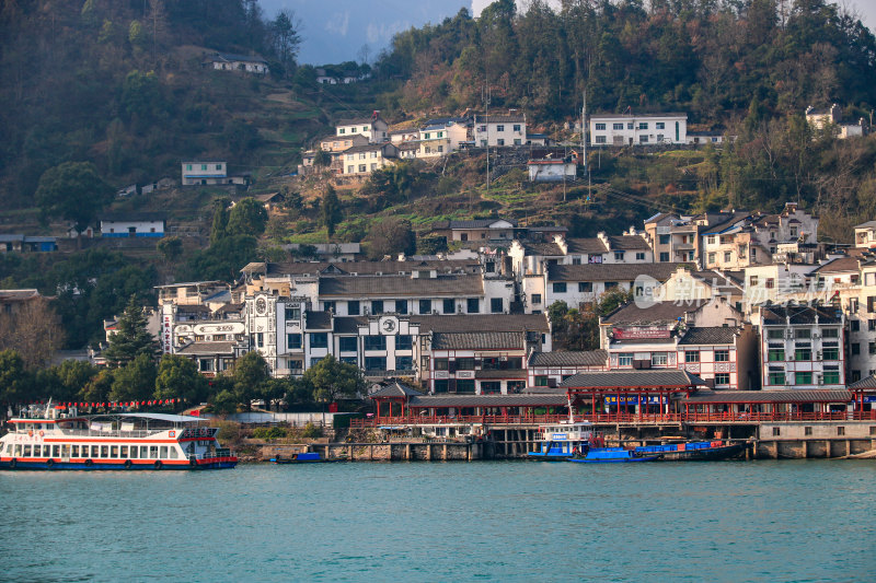 湖北宜昌三峡人家景区长江西陵峡灯影峡江域