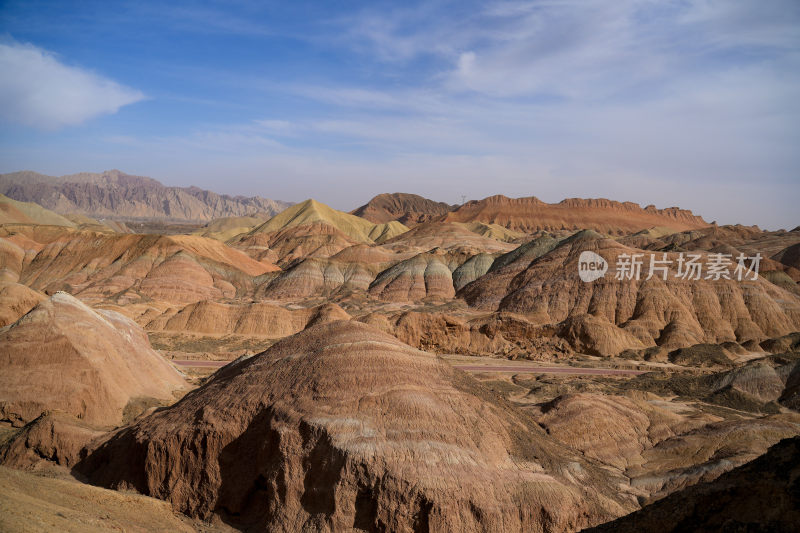 甘肃张掖七彩丹霞风景