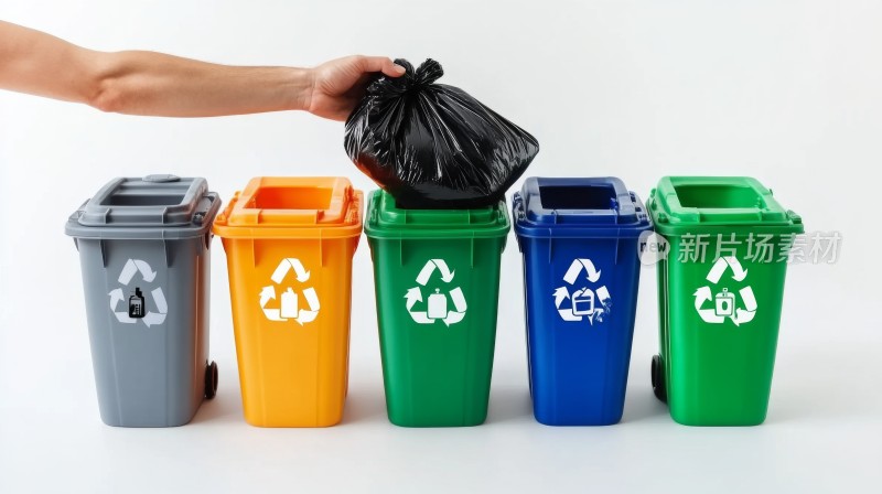 多彩垃圾桶垃圾分类