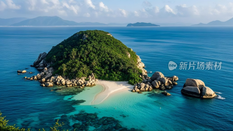 碧海环绕的宁静岛屿