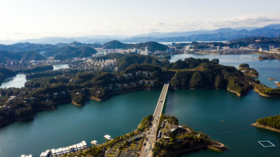 浙江杭州千岛湖航拍