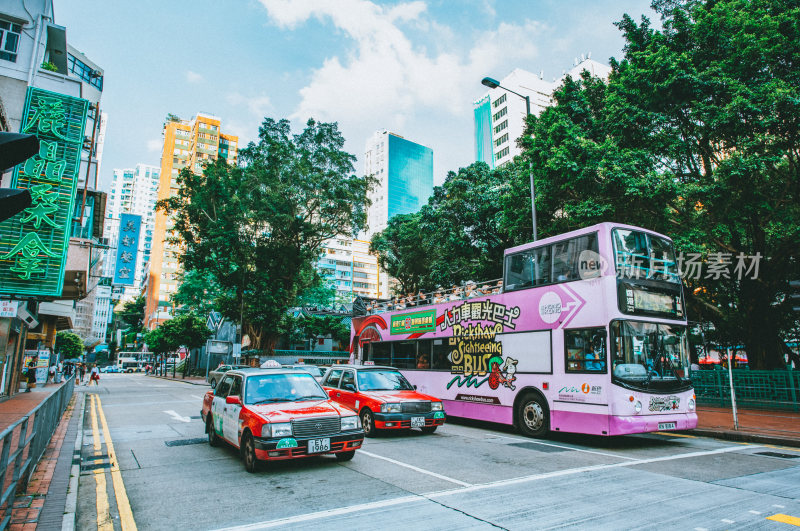 香港九龙城区城市风光