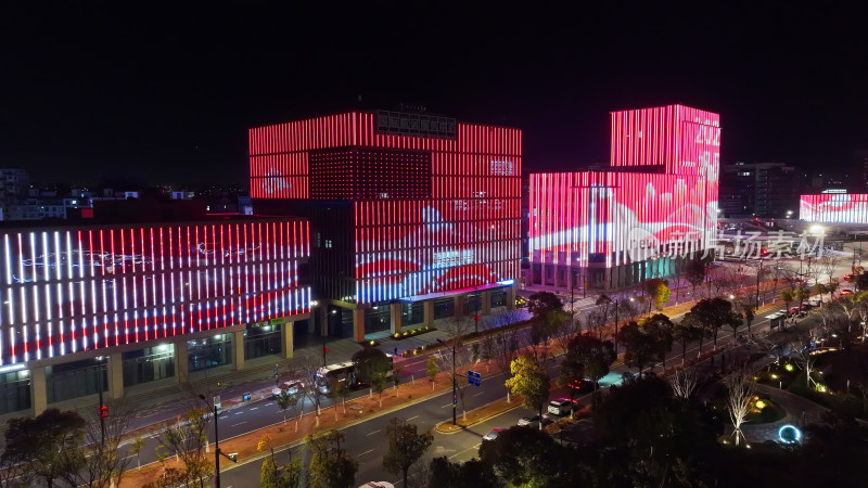 上海临港滴水湖夜景