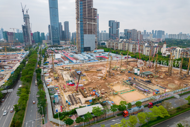 深圳湾超级总部基地建设工地