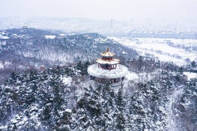 古建筑雪景