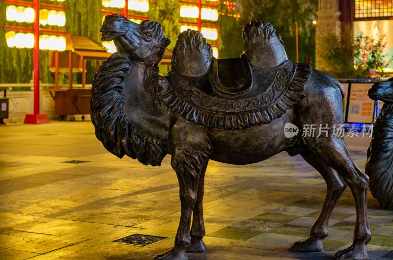 瀍河边洛阳八景之一的铜驼暮雨景点