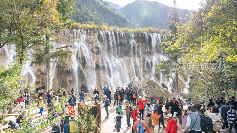 10月份的四川九寨沟景区