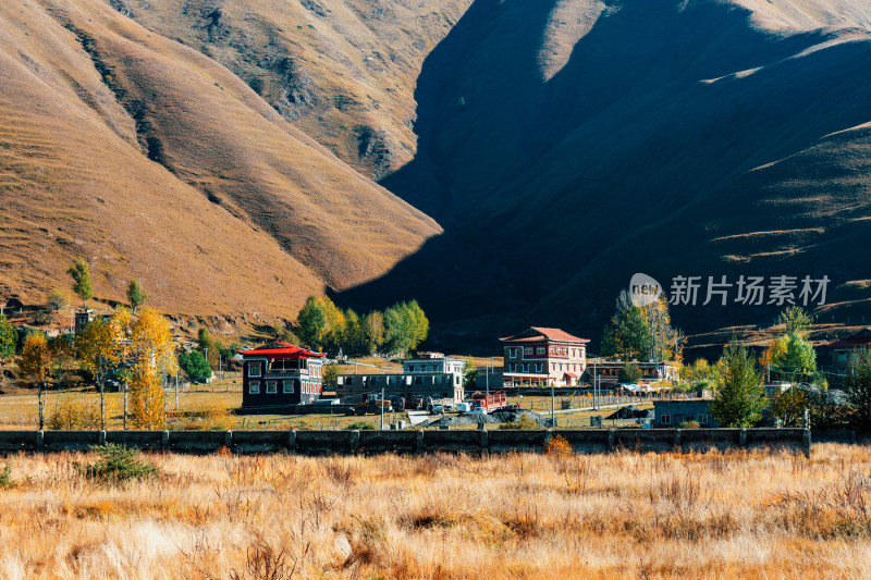 川西新都桥318秋色日出红叶贡嘎美景