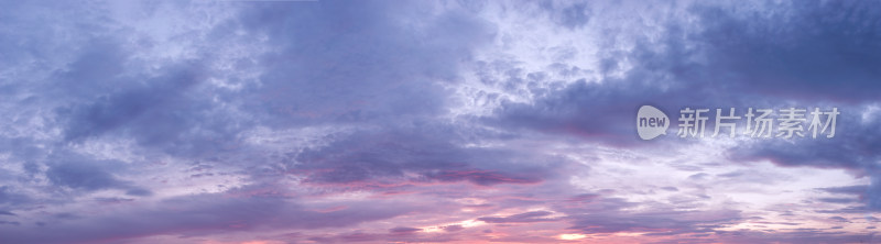 全景傍晚天空