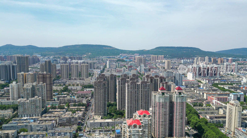 航拍平顶山建设平顶山大景