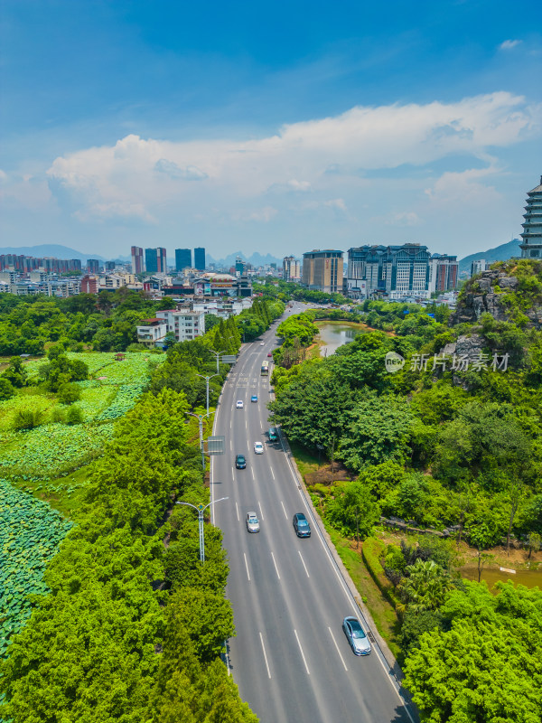 桂林翠竹路城市建筑交通