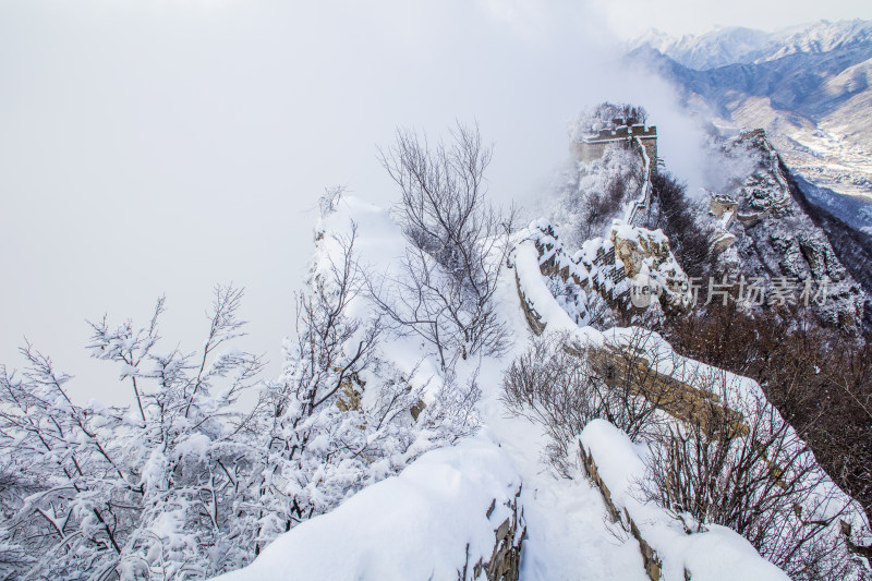 箭扣长城雪景