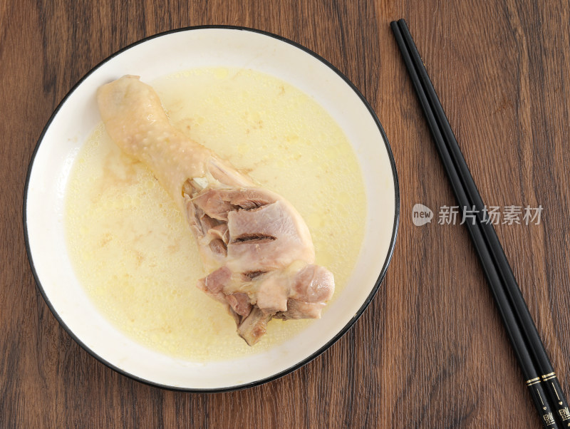 美食清蒸大鸡腿