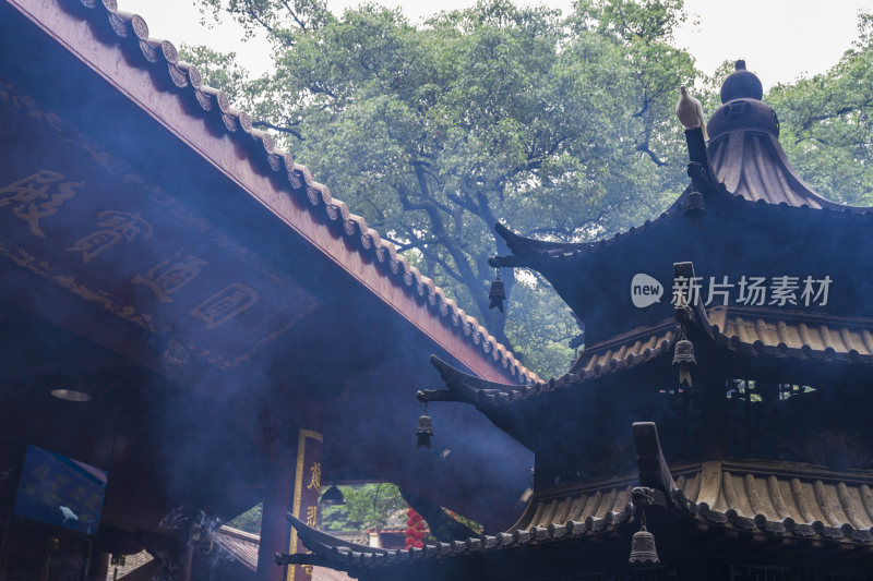 杭州飞来峰景区上天竺法喜禅寺古建筑