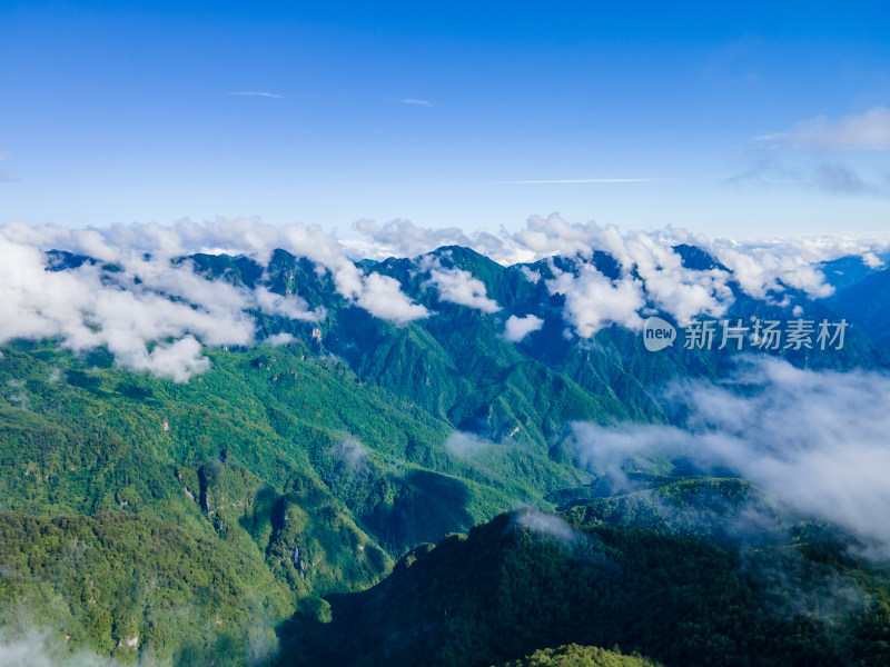 自然风光高山云海航拍摄影图