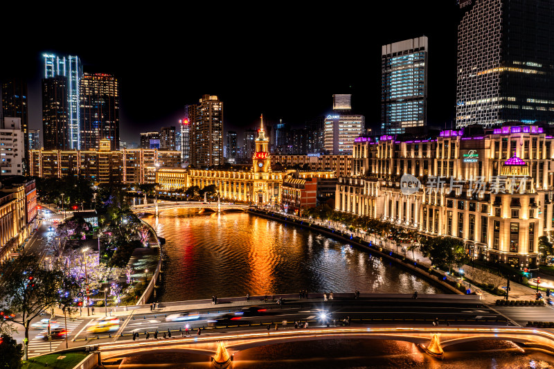 上海外滩城市夜景