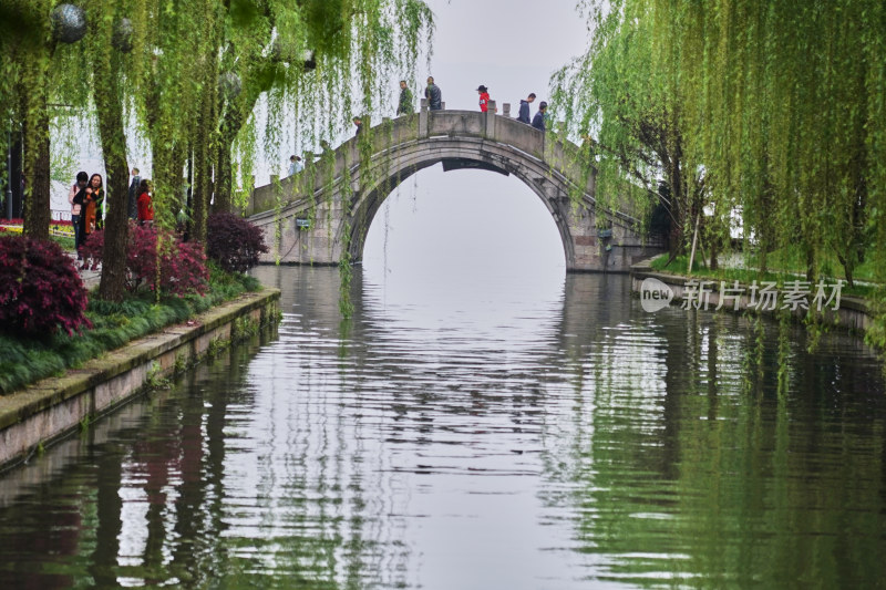 晨雾弥漫的西湖景区