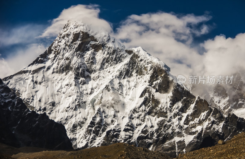 高原雪山自然风景