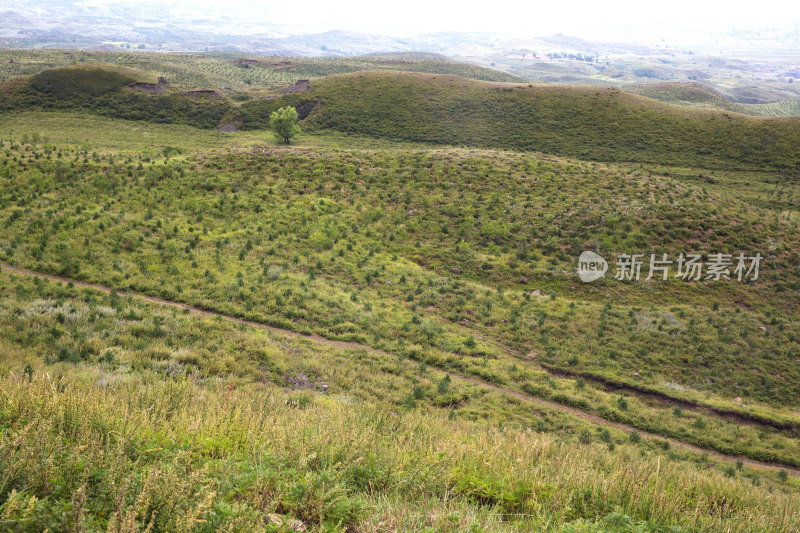 河北省张北县草原丘陵地貌