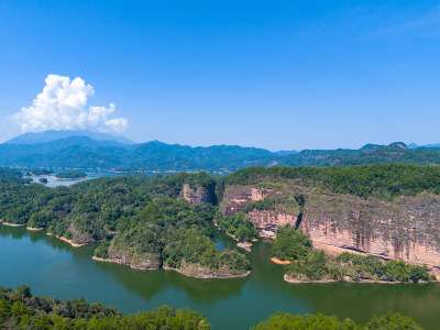 泰宁大金湖景区航拍图