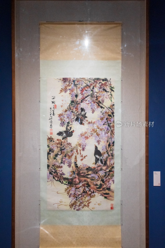 中式花鸟国画展示