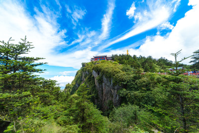 四川峨眉山自然风光