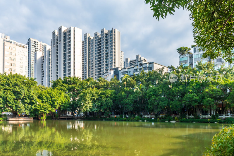 福州黎明湖公园景色