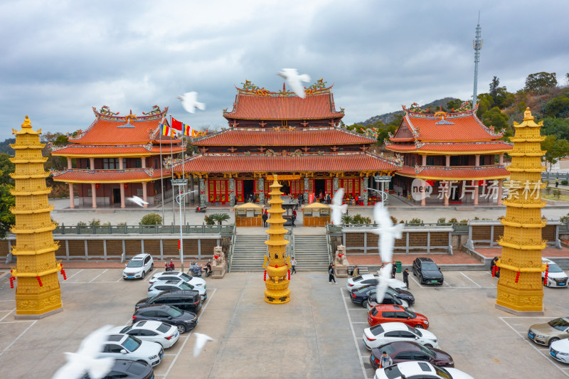 泉州钱山普莲禅寺航拍