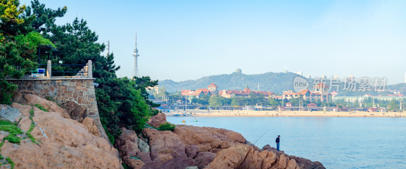 中国山东青岛海滨风景