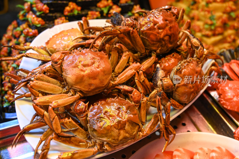 海鲜螃蟹大虾美食