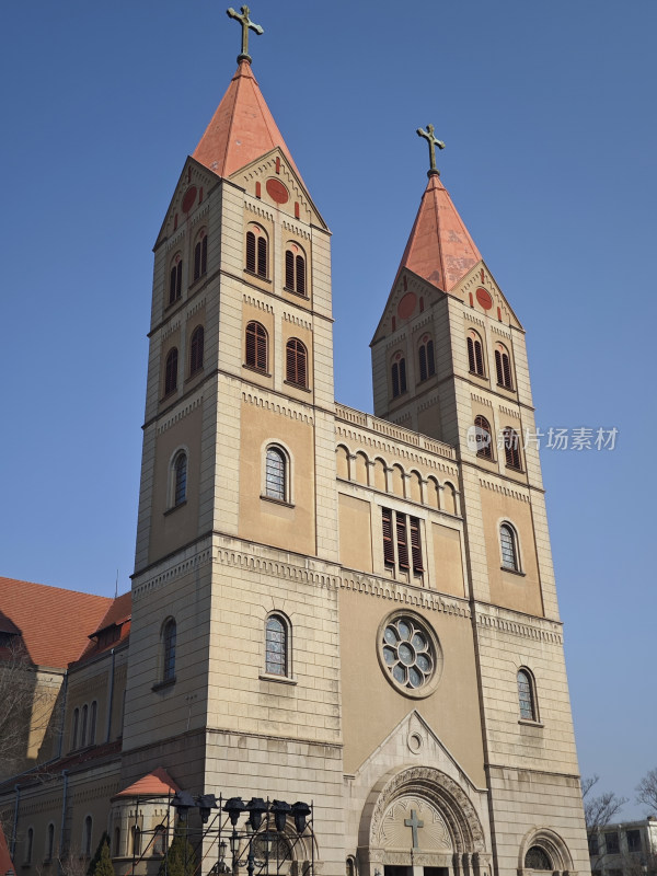 青岛天主教堂建筑外观