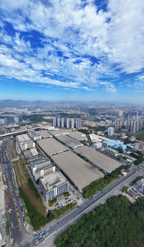 深圳市开沃新能源汽车基地坑梓比亚迪航拍