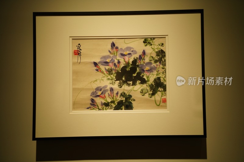 四川成都市天府美术馆展览的珍贵艺术字画