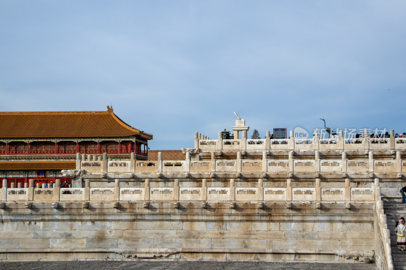 北京故宫博物院古建筑与石栏杆