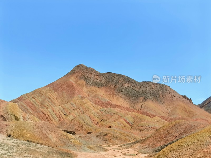 甘肃张掖七彩丹霞地貌风光