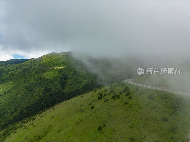 湖北神农架景区航拍风景摄影图