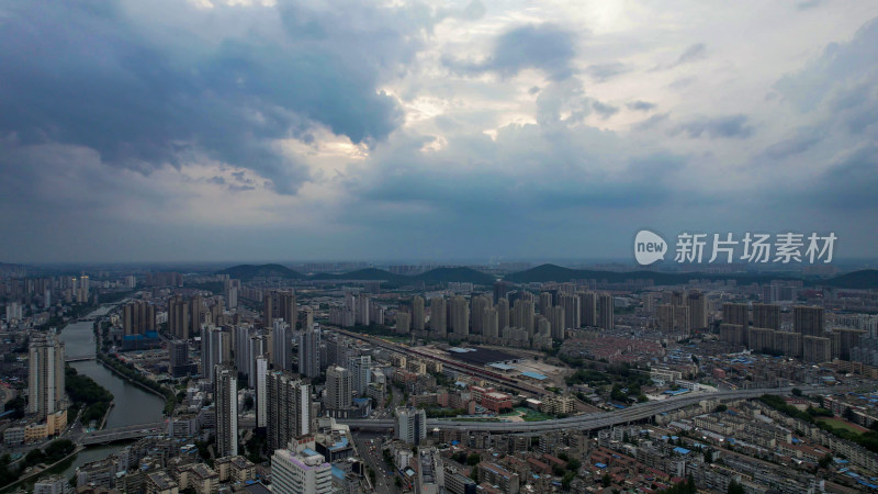 江苏徐州城市大景高楼航拍