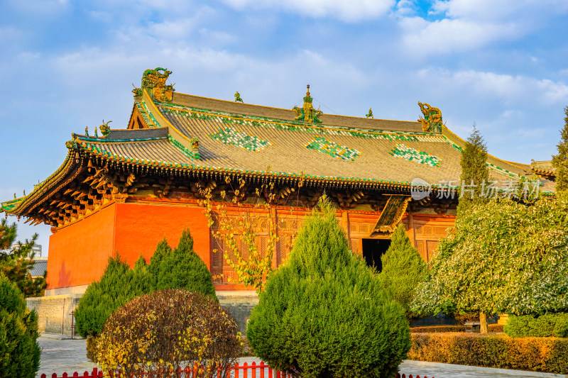 山西省朔州市4A景区崇福寺大殿弥陀殿