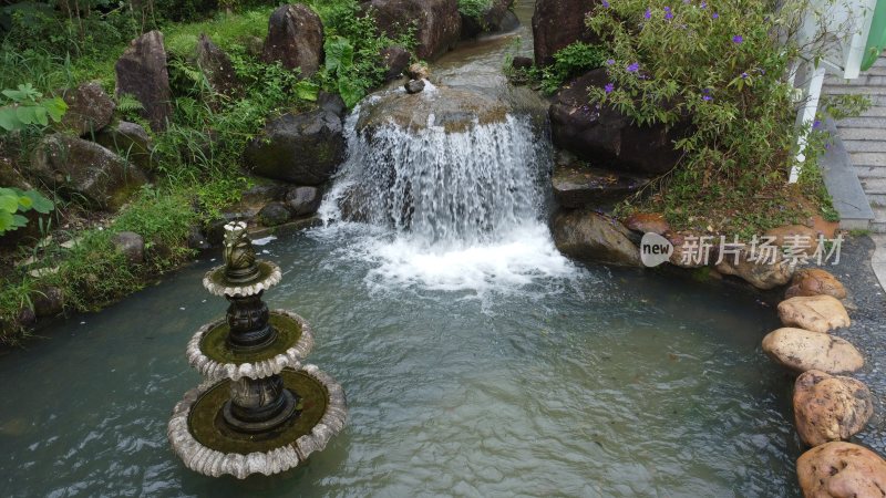 广东东莞：银瓶山树林溪涧流水潺潺