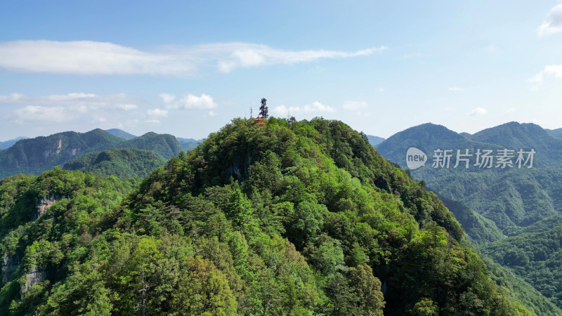 航拍湖北神农架天燕景区